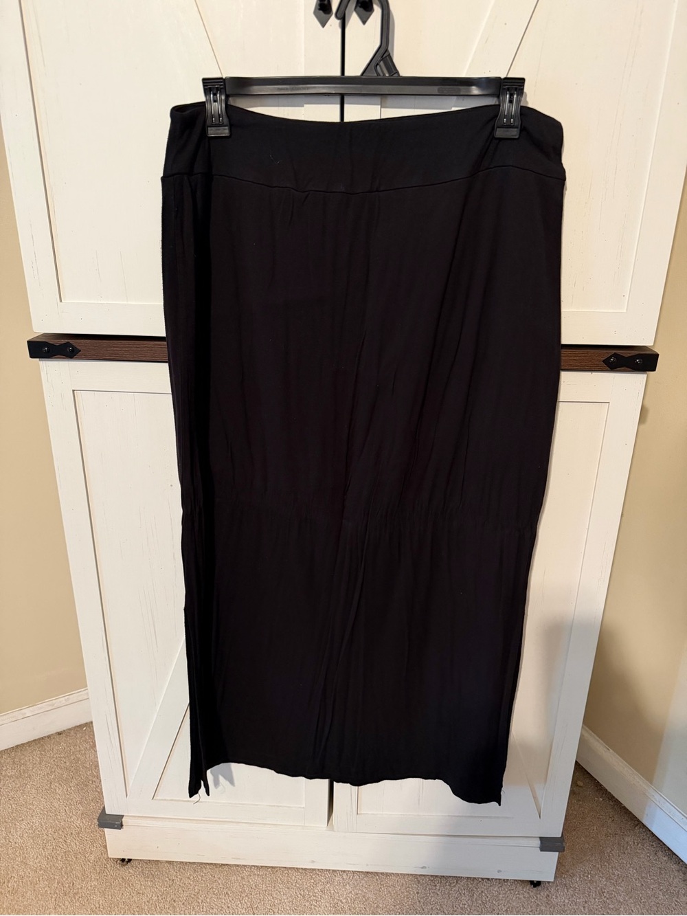 Cato Black Maxi Skirt with Pull-On Waist